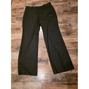 Womens Wide Leg Dress Pants Charcoal Gray Office Trousers Tailored Style NWT
